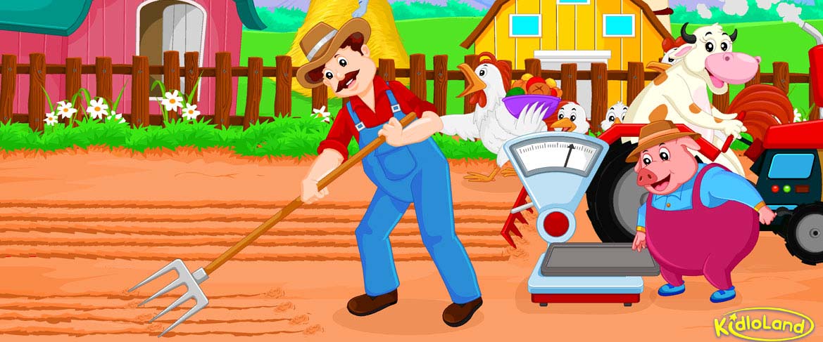 The Farmer In The Dell Nursery Rhymes App For Kids Android Iphone And Ipad